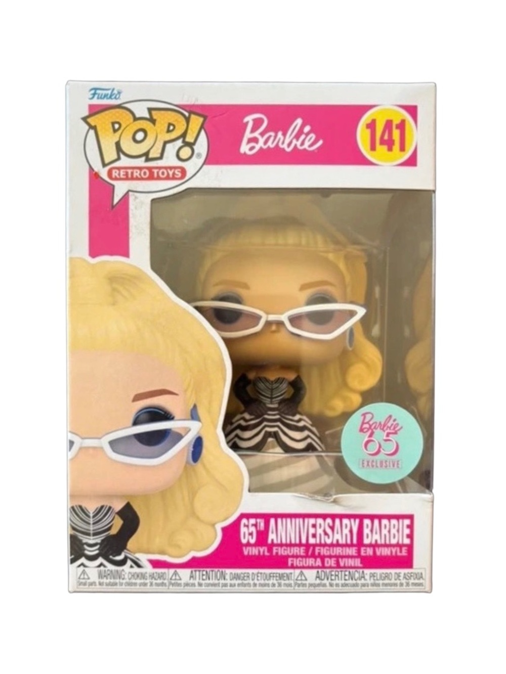 Funko Pop! Retro Toys, Barbie 65th Anniversary #141 Vinyl Pop Figure